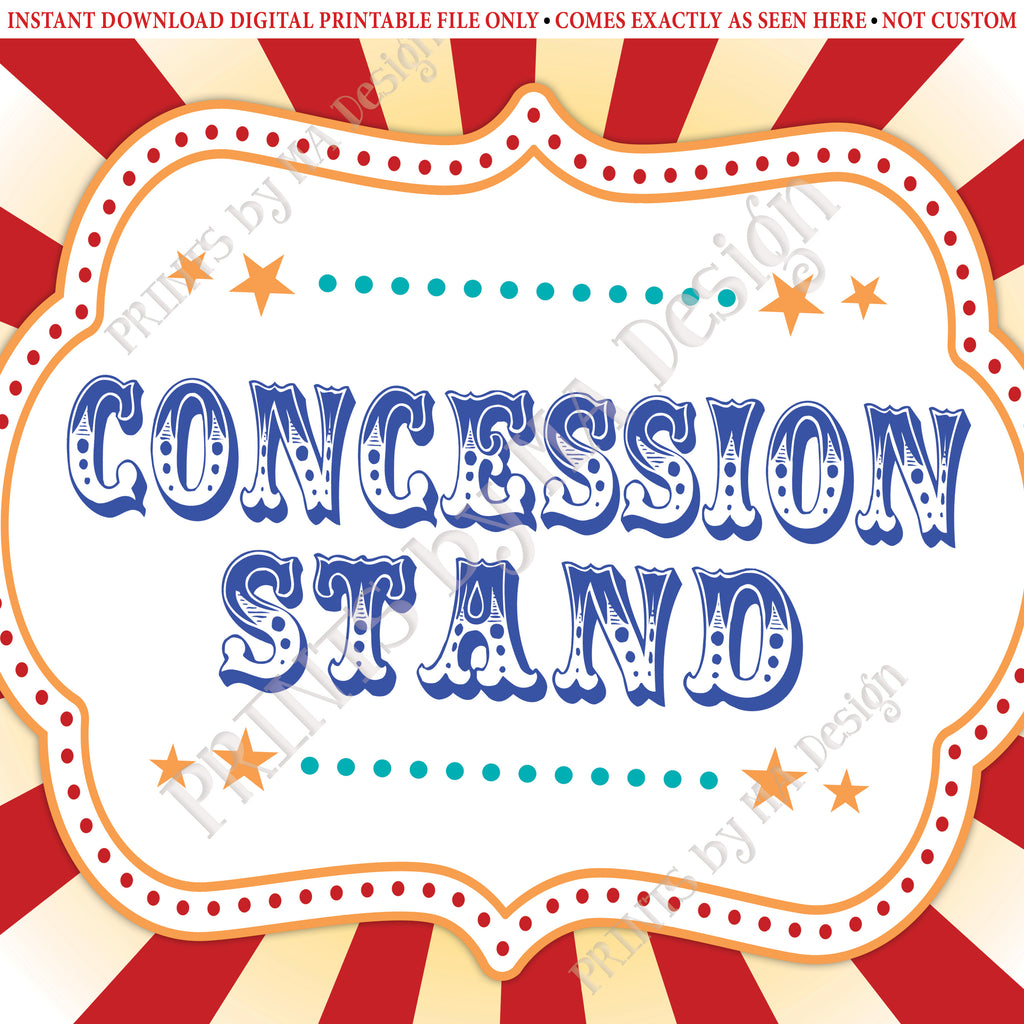Carnival Party Concession Stand Sign, Concessions Carnival Sign, Circu – PRINTSbyMAdesign carnival-party-concession-stand-sign-concessions-carnival-sign-circu-printsbymadesign
