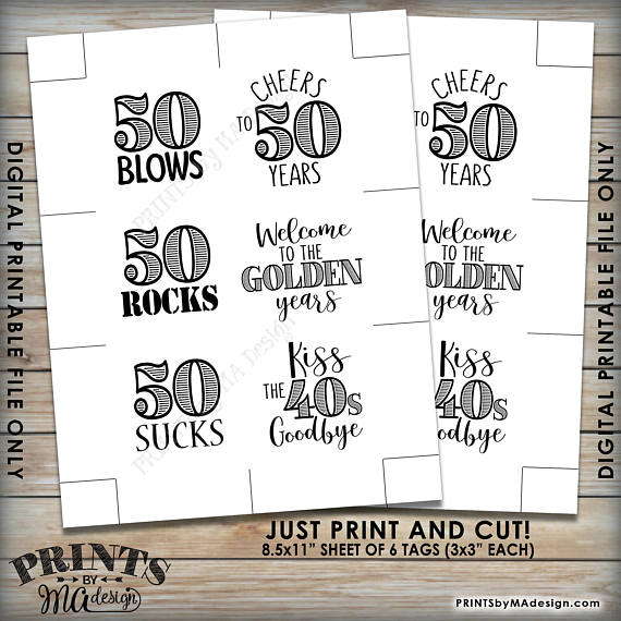 30th Birthday Party Candy Signs, 30th Candy Bar, 30 Sucks, 30 Blows, 30 Rocks, 30 is Hot, Kiss 20s Goodbye, Cheers to 30 years, Square 3x3" tags on 8.5x11" PRINTABLE <Instant Download> - PRINTSbyMAdesign