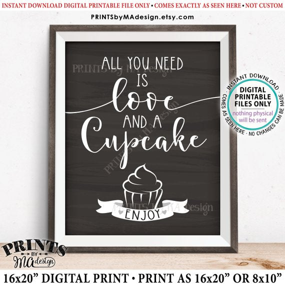 Hello Cupcake Sign Cupcake signs for wedding 60 photos - Astyledwedding.com